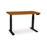 Copeland Furniture Invigo Height Adjustable Desk w/ Built in Outlets Wood/Metal in Black | 72 W in | Wayfair 2672-RRC-EE-23-B-G-M-P-N-N-N