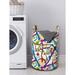 East Urban Home Ambesonne Grunge Laundry Bag, Colorful Ink Splatters Creative Inspiration Stained Dirty Messy Display | 19 H in | Wayfair