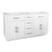 Randolph Morris Barrett 60 Inch Oak Vanity Base - White RMKEM-60W-RRNT