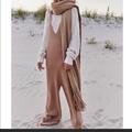Free People Pants & Jumpsuits | Free People Pant Jumpsuit Beige Wool Ribbed Xs | Color: Cream/Tan | Size: Xs