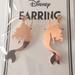Disney Jewelry | Disney Ariel Rose Gold Silhouette Clip-On Earrings | Color: Gold/Pink | Size: Os