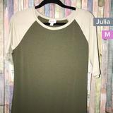 Lularoe Dresses | Lularoe Julia Dress Medium (Nwt) | Color: Green | Size: 10