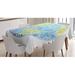 East Urban Home World Map Tablecloth Polyester in Blue/Gray | 60 D in | Wayfair 65144D5494C0467CA11537B1A44E9FDD