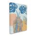 Bay Isle Home™ Tropical Monstera Western Abstract Orange Blue by Flora Kouta - Graphic Art Canvas in White | 48 H x 36 W x 1.5 D in | Wayfair