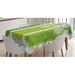 East Urban Home Geometric St. Patrick's Day Tablecloth Polyester in Gray/Green | 60 D in | Wayfair FA27920AFBEC4FAB8DAB12A726736B26