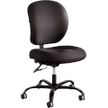 500 Lb. Cap. 24/7 Rated Armless Black Task Chair