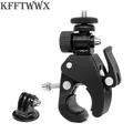 KFFTWWX-Guidon de vélo et de moto noir résistant à 360 support de trépied SJ accessoires de