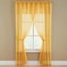 Wide Width BH Studio Sheer Voile 5-Pc. One-Rod Curtain Set by BH Studio in Daffodil (Size 96" W 84" L) Window Curtain