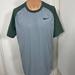 Nike Shirts | Nike Dri Fit Short Sleeve T Shirt Swoosh Large Men | Color: Gray/Green | Size: L