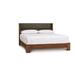 Copeland Furniture Sloane Platform Bed Wood and /Upholstered/Polyester in Brown/Gray | Wayfair 1-SLO-22-04-Walnut(M9246)