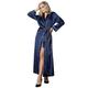 IDentity LNGR Silk Dressing Gown for Women UK, Navy Blue Women's Robes, Plus Size Satin Robe, Bridesmaid Silk Robe for Women, Long Satin Robes Women (Navy, M-L)