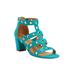 Wide Width Women's The Giada Sandal by Comfortview in Turq Jewel (Size 10 1/2 W)
