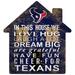 Houston Texans 12'' Team House Sign