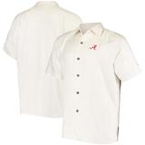 Men's Tommy Bahama White Alabama Crimson Tide Al Fresco Tropics Jacquard Button-Up Shirt