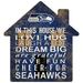 Seattle Seahawks 12'' Team House Sign