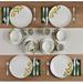 Studio Nova Porcelain 16-Piece Dinnerware Set, Service For 4, Countryside Lemons Porcelain/Ceramic in White | Wayfair 5276340