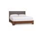 Copeland Furniture Sloane Platform Bed Wood and /Upholstered/Polyester in Brown/Gray | 48 H x 62 W x 89.88 D in | Wayfair 1-SLO-22-04-Sterling