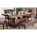 Loon Peak® Zenobia 42" Pedestal Dining Table Wood in Brown | 30.5 H x 75 W x 42 D in | Wayfair C2BE010C1E004E0CB5E67D94F5A29A1B