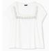 Torrid Tops | Nwt Torrid Ivory Crepe Embroidered Midi Top | Color: Silver/White | Size: Various