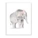 Indigo Safari Floral Crown Baby Elephant Soft Pink Grey Illustration | 30 H x 24 W x 1.5 D in | Wayfair AC15C5A351744A83936ED281AED9642D