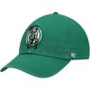 Men's '47 Kelly Green Boston Celtics Logo Clean Up Adjustable Hat
