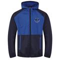 Everton FC Official Gift Mens Shower Jacket Windbreaker Navy Royal Blue Medium