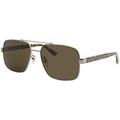 Gucci Unisex Adults’ GG0529S-002-60 Sunglasses, Ruthenium-Havana, 60.0