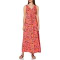 Joe Browns Women's Sleeveless Floral Maxi Dress Casual, Orange Multi, 18