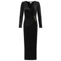 Monsoon Ladies Hattie Heat-Seal Gem Velvet Maxi Dress Womens Size 18 - Black