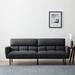 Lucid Comfort Collection Ollie Futon Sofa Bed w/ Box Tufting Polyester in Gray | 32 H x 82.3 W x 36 D in | Wayfair WKXC0002SSF81CH