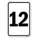 SignMission Sign w/ Number 2/22897 Aluminum in Gray | 8 H x 12 W x 1 D in | Wayfair A-1218-22910