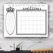 Charlton Home® Monthly Wall Mounted Dry Erase Board | 12 H x 16 W x 0.75 D in | Wayfair A53A66307EAE4097878B609641D91766