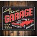 Lizton Sign Shop, Inc Last Chance Hot Rod Garage Aluminum Sign Aluminum in Black/Gray/Red | 10 H x 14 W x 0.04 D in | Wayfair 4459-A1014