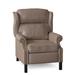 Bradington-Young Chippendale Faux Leather Recliner Fade Resistant/Genuine Leather in Brown/Red | 43 H x 33 W x 36.25 D in | Wayfair