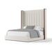 Wade Logan® Grasser Low Profile Standard Bed Upholstered/Revolution Performance Fabrics® in White | 87 H x 71.5 W x 65 D in | Wayfair