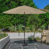 Beachcrest Home™ Kelton 9' Patio Umbrella for Shade w/ Vented Canopy & Easy Crank for Outdoor Tables Metal in Brown | 108 H in | Wayfair