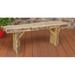 Loon Peak® Bruggeman Live Edge Wooden Garden Outdoor Bench Wood/Natural Hardwoods in Black | 17 H x 45 W x 12 D in | Wayfair