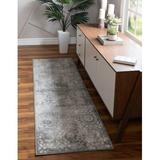 White 24 x 0.25 in Area Rug - Mistana™ Brandt Floral Dark Gray Area Rug Polypropylene | 24 W x 0.25 D in | Wayfair 65122FD433C6485ABC265829E25C1F63