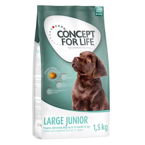 1,5kg Large Junior Concept for Life Hundefutter trocken