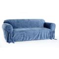 Royal Velvet Slipcover by Classic Slipcovers in Turquoise (Size CHAIR)