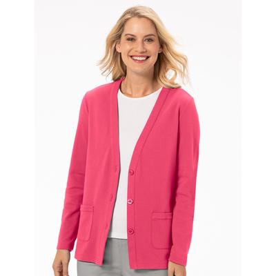 Appleseeds Women's Kate Everyday Knit Cardigan - Pink - PL - Petite