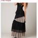 Free People Dresses | Black Gown | Color: Black/Cream | Size: 4