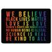 SignMission BLM Sign - Lives Matter Be Kind To All/BLM8 Aluminum in Black | 7 H x 10 W x 0.75 D in | Wayfair Z-A-710-BLM8