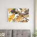 Winston Porter Watercolor Autumn Leaves I by Samuel Dixon - Wrapped Canvas Print Canvas in White | 24 H x 36 W x 1.25 D in | Wayfair