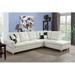 White Sectional - Zipcode Design™ Chaidez 103.5" Wide Faux Leather Sofa & Chaise Faux Leather | 35 H x 103.5 W x 74.5 D in | Wayfair
