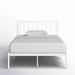 Etta Avenue™ Rayne Vintage Low-profile metal bed frame Metal in Black/White/Yellow | 45 H x 56.4 W x 77.9 D in | Wayfair