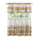 Wide Width Modern Farmhouse Tier and Valance Window Curtain Set by Achim Home Décor in Tan (Size 58" W 36" L)