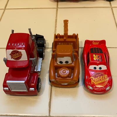 Disney Toys | Disney Car Toy Set Used For Collection, Plastic | Color: Red | Size: One