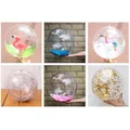 Ballon de plage en plumes transparentes gonflables piscine extérieure jeu d'eau jouet de fête