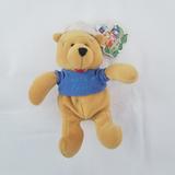Disney Other | Disney Winnie The Pooh 8” Beanbag Plush Toy New | Color: Blue/Tan | Size: 8"
